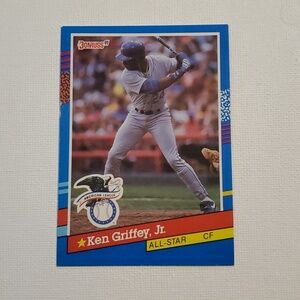 EUC. Ken Griffey Jr 1991 Donruss All Star #49 (Rare Card) HOF